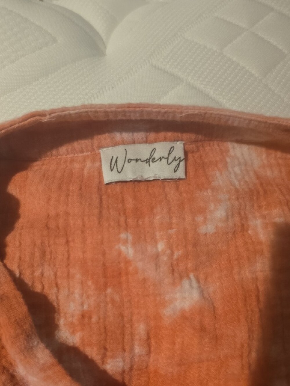 Wonderly Tie-Dye Short Sleeve Tops - Blue, Green, Orange - Picture 5 of 8